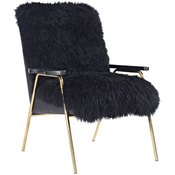 Modern Contemporary Urban Design Living Lounge Room Armchair, Black, Fabric Wool