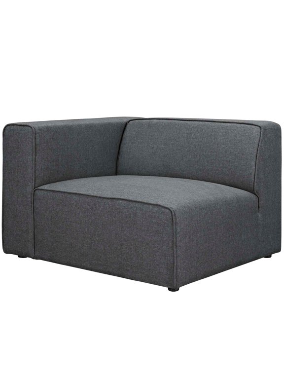 ern Contemporary Urban Design Living Lounge Room Armchair, Grey Gray, Fabric