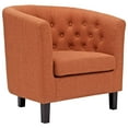 thumbnail image 1 of Modern Contemporary Urban Design Living Lounge Room Armchair, Orange, Fabric, 1 of 5