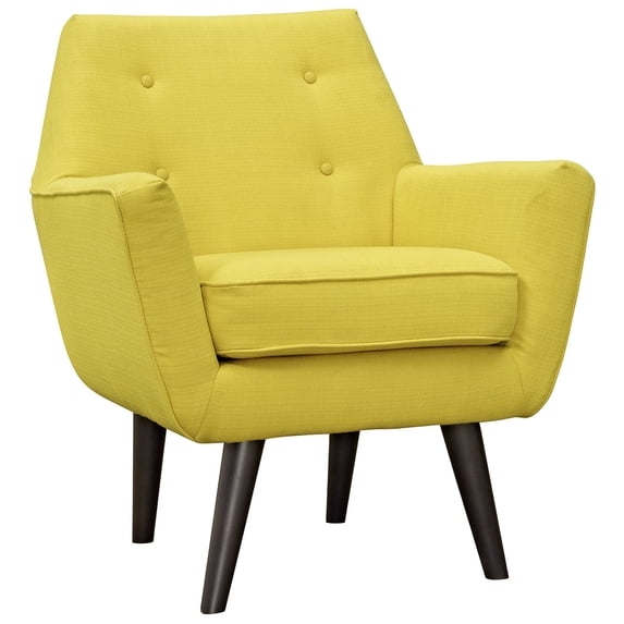 Modern Contemporary Urban Design Living Lounge Room Armchair, Yellow, Fabric
