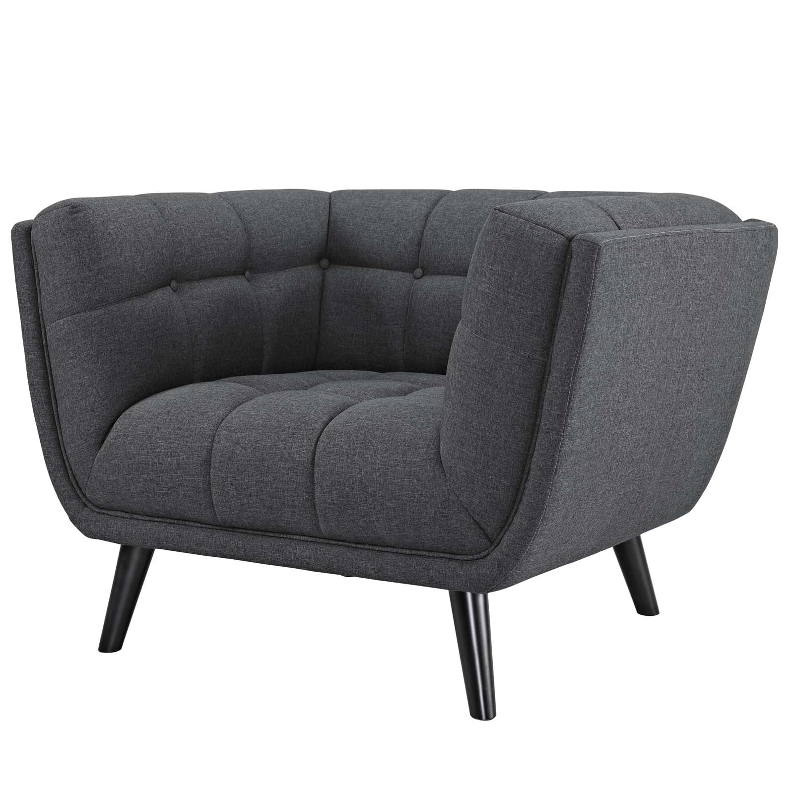 Mid-Century Modern Luxe Velvet Accent Chair with Tapered Legs