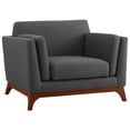 thumbnail image 1 of Modern Contemporary Urban Design Living Room Lounge Club Lobby Armchair Accent Chair, Fabric, Grey Gray, 1 of 5
