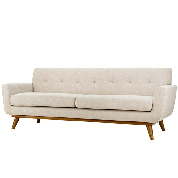 Modern Contemporary Urban Design Living Room Lounge Club Lobby Sofa, Fabric, Beige