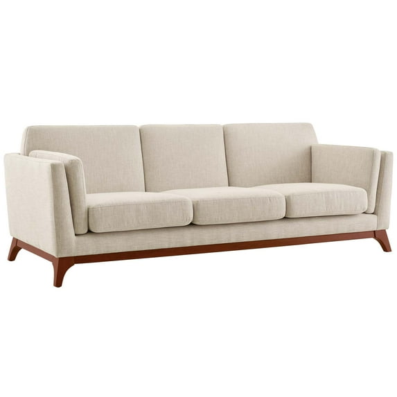 Modern Contemporary Urban Design Living Room Lounge Club Lobby Sofa, Fabric, Beige