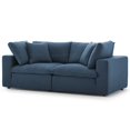 thumbnail image 1 of Modern Contemporary Urban Design Living Room Lounge Club Lobby Sofa Set, Fabric, Navy Blue, 1 of 6