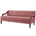 thumbnail image 1 of Modern Contemporary Urban Design Living Room Lounge Club Lobby Tufted Sofa, Velvet Fabric, Rose Red, 1 of 4