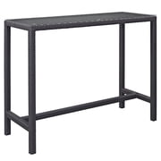 Modern Contemporary Urban Design Outdoor Patio Balcony Bar Table, Brown, Rattan