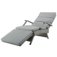thumbnail image 1 of Modern Contemporary Urban Design Outdoor Patio Balcony Garden Furniture Lounge Chair Chaise, Rattan Wicker, Grey Gray, 1 of 8
