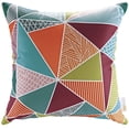 thumbnail image 1 of Modern Contemporary Urban Design Outdoor Patio Balcony Pillow, Multi Color, Fabric, 1 of 2