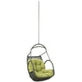 thumbnail image 1 of Modern Contemporary Urban Design Outdoor Patio Balcony Swing Chair, Green, Rattan, 1 of 3