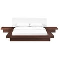 thumbnail image 1 of Modern Contemporary Urban Design Three PCS Queen Size Bedroom Bed Set, White, Wood, 1 of 2