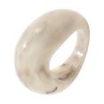 thumbnail image 1 of Modern Contoured Resin Rings Stackable Joint Rings Smooth Textured Surfaces Accessory For Outfit Enhancement, 1 of 8