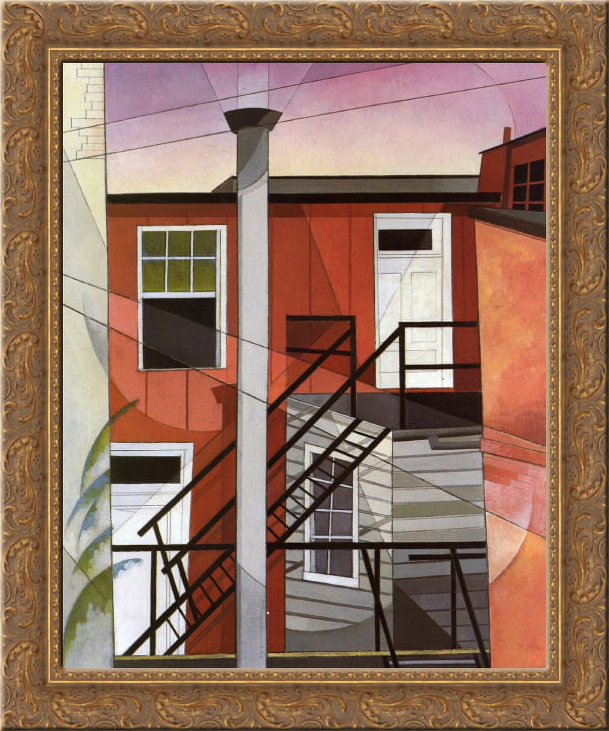 Modern Conveniences 24x20 Gold Ornate Wood Framed Canvas Art by Charles ...