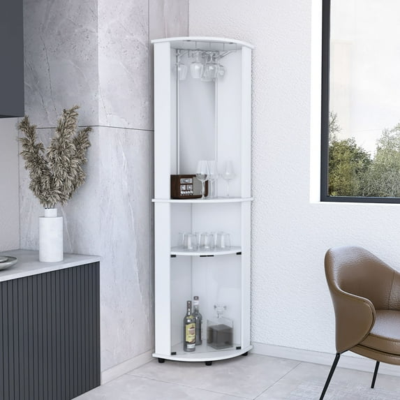 White Modern Bar Cabinet - Beautify Your Dining Room