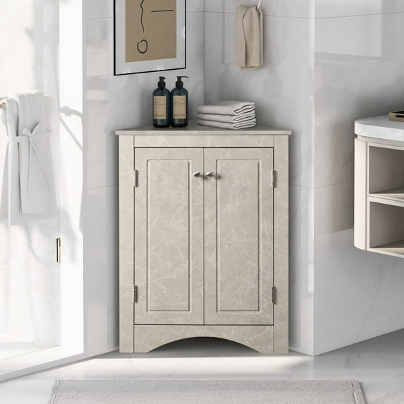 Modern Corner Shelf With Adjustable Shelves Freestanding Bedroom Corner Cabinet Triangle Living Room Furniture