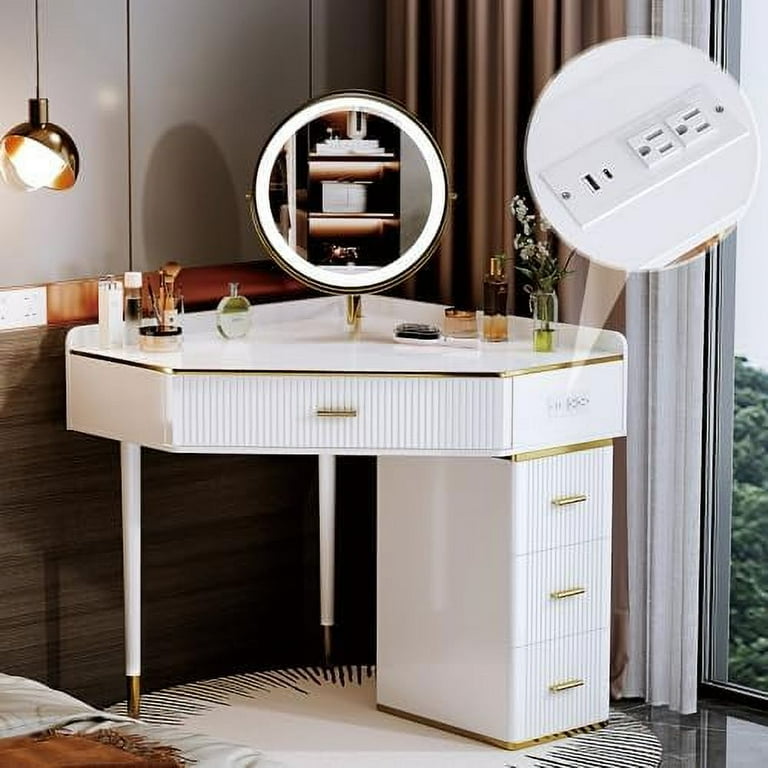 Corner dresser table cheap