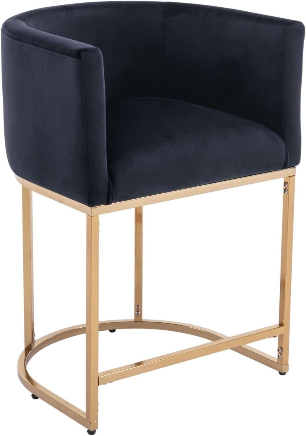 Modern Counter Height Linen Fabric Upholstered Counter Stools 29 inch