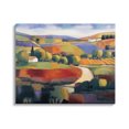thumbnail image 1 of Modern Countryside Farm Town Landscape Painting Gallery Wrapped Canvas Print Wall Art, 1 of 7