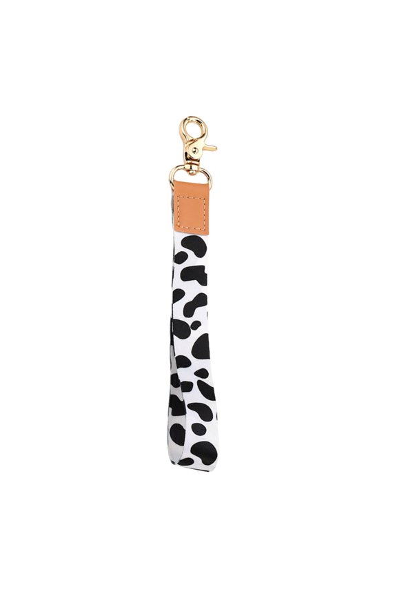 Modern Couple Keychain with Lobster Clasp Stylish Print Wrist Strap for Keys, Wallets & Technology Gadgets