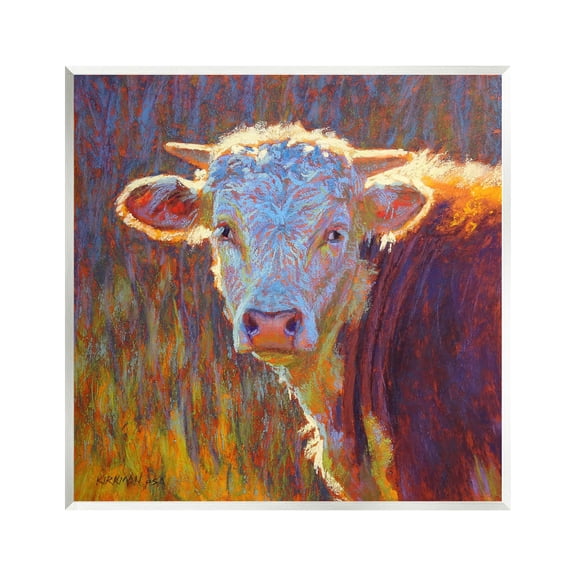 Modern Cow Portrait Impressionist Animals & Insects Painting Unframed Art Print Wall Art