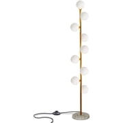 Modern Creative Floor Lamp for Living Room,Bedroom,Office,Globe High Pole Standing Lamp, Tree Lamp Chrome Finish,Bulbs Included