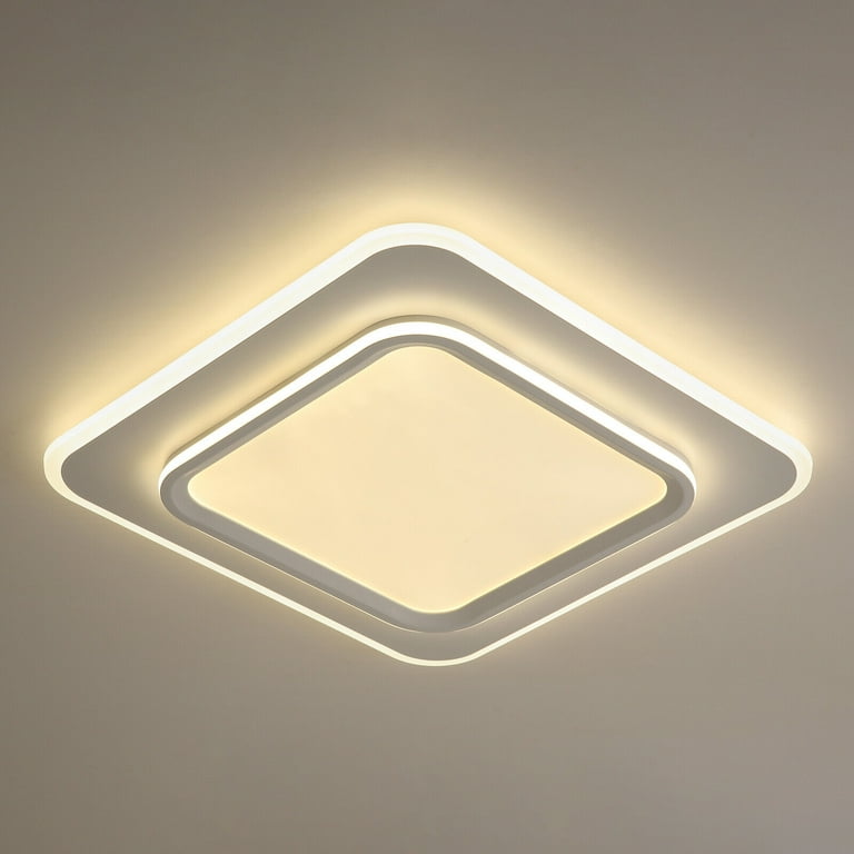 Modern Creative Square LED Ceiling Light Simple Pendant Lamp Fixture Decor 85W LED Ceiling Light Multiple Colors Adjustable Fixture Lamp Walmart