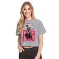 thumbnail image 1 of Modern Cruella Repeated - Juniors Cropped Cotton Blend T-Shirt, 1 of 4