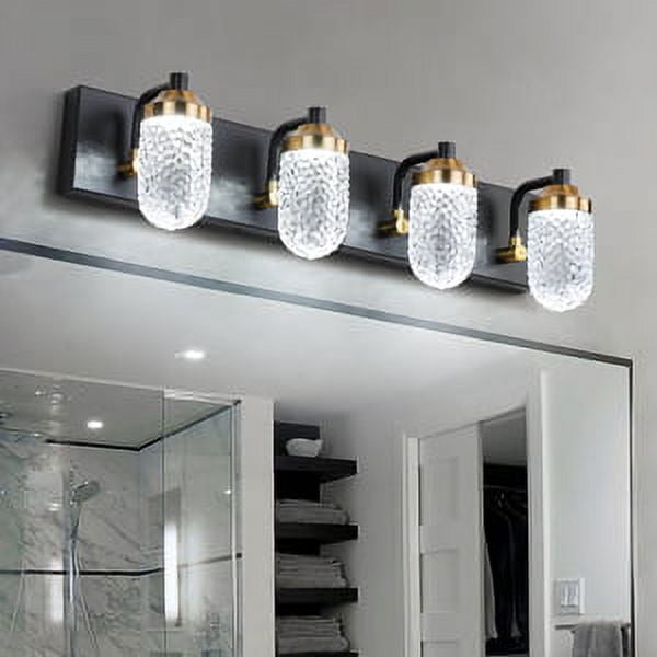 Modern Crystal 4 Light Vanity Light for Bathroom Light Fixtures Over