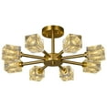 thumbnail image 1 of Modern Crystal Chandeliers Industrial Sputnik Chandeliers Gold Ceiling Light Semi Flush Mount Ceiling Lighting for Hallway Entryway Bathroom Living Room Kitchen Island（ 8-Light）, 1 of 8