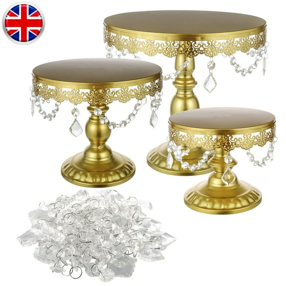 Modern Crystal Round Cake Stand Display Dessert Holder Wedding Party Decor