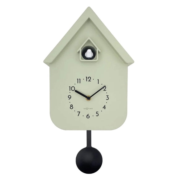 Modern Cuckoo Wall Clock with Night Sensor Pendulum Twitter