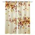 thumbnail image 1 of Modern Curtains for Living Room Leaves Autumn Orange Yellow Bedroom Kitchen Curtain Home Decoration Window Dra, 1 of 5