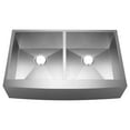 thumbnail image 1 of Modern Curved Farmhouse Full Apron Kitchen Sink 36”W x 21”L x 10”D, 1 of 3