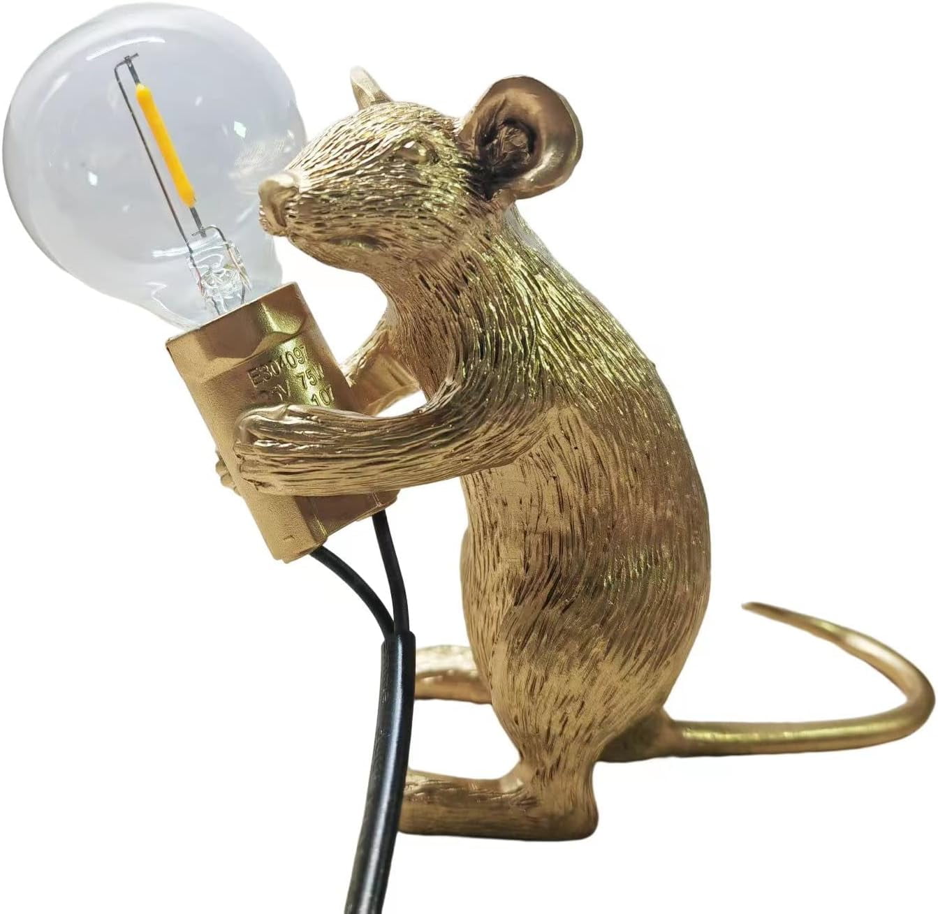 Modern Cute LED Resin Animal Mouse Table Lamp Art Mouse Bedside Gift Desk Lights Small Mini Mice Table Lamp Creative Mouse Desk Lamps