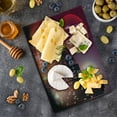 thumbnail image 1 of Modern Cutting Board, Big City Theme Urban Skyline Night Scene Full Moon Stars and Skyscrapers Image, Decorative Tempered Glass Cutting and Serving Board, Small Size, Multicolor, by Ambesonne, 1 of 1