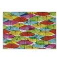 thumbnail image 1 of Modern Cutting Board, Colorful Umbrella in Vibrant Tones Abstract Rain Themed Display, Decorative Tempered Glass Cutting and Serving Board, Small Size, Multicolor, by Ambesonne, 1 of 1