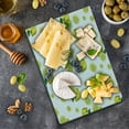 thumbnail image 1 of Modern Cutting Board, Lemon with Slices and Leaves Summer Season Fresh Fruit Watercolor, Decorative Tempered Glass Cutting and Serving Board, Small Size, Yellow Hunter Green, by Ambesonne, 1 of 1