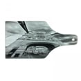 thumbnail image 1 of Modern Cutting Board, Tower Bridge London England Urban Street Traffic European Historical Picture, Tempered Glass Cutting and Serving Board, Wine Bottle Shape, Black and White, by Ambesonne, 1 of 1
