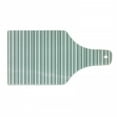 thumbnail image 1 of Modern Cutting Board, Vertical Thin and Bold Stipes Optical Pattern Retro Style Abstract Print, Tempered Glass Cutting and Serving Board, Wine Bottle Shape, Pale Sage Green White, by Ambesonne, 1 of 1