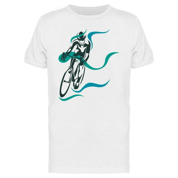 Modern Cycling Athlete Design T-Shirt Men -Image by Shutterstock, Male Medium