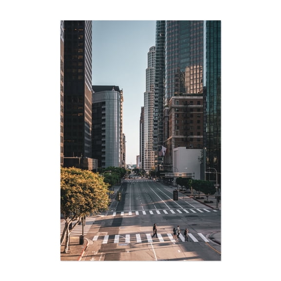 Modern DTLA - Los Angeles California Photography Cityscape Architecture Street Photography Skyline Scenic Unframed Wall Art Print 20 x 28 inches