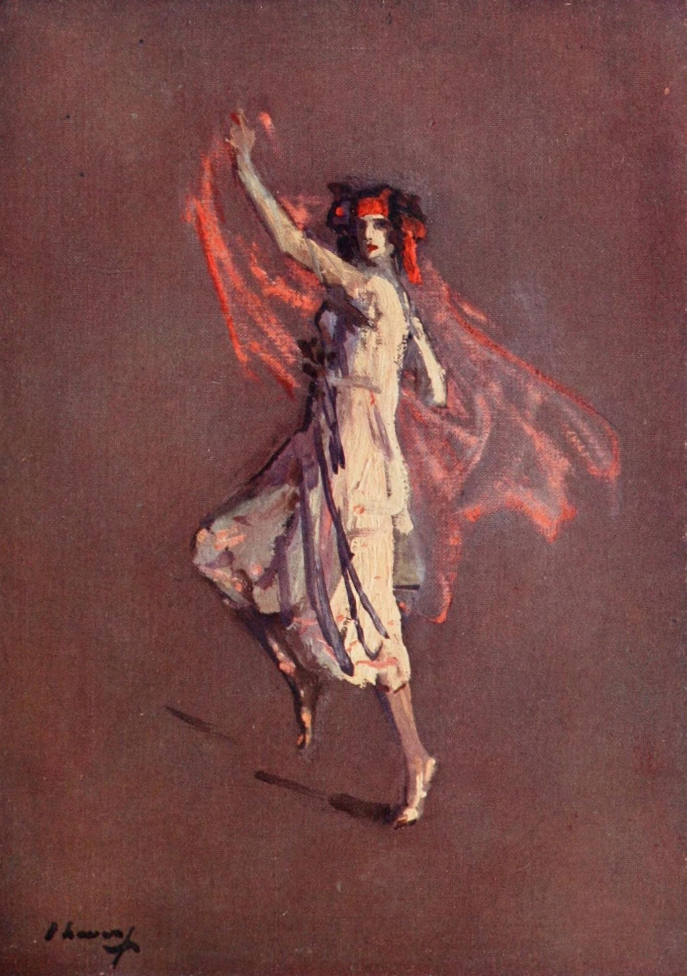 Modern Dancing & Dancers 1912 Anna Pavlova Canvas Art - John Lavery (24 x 36)