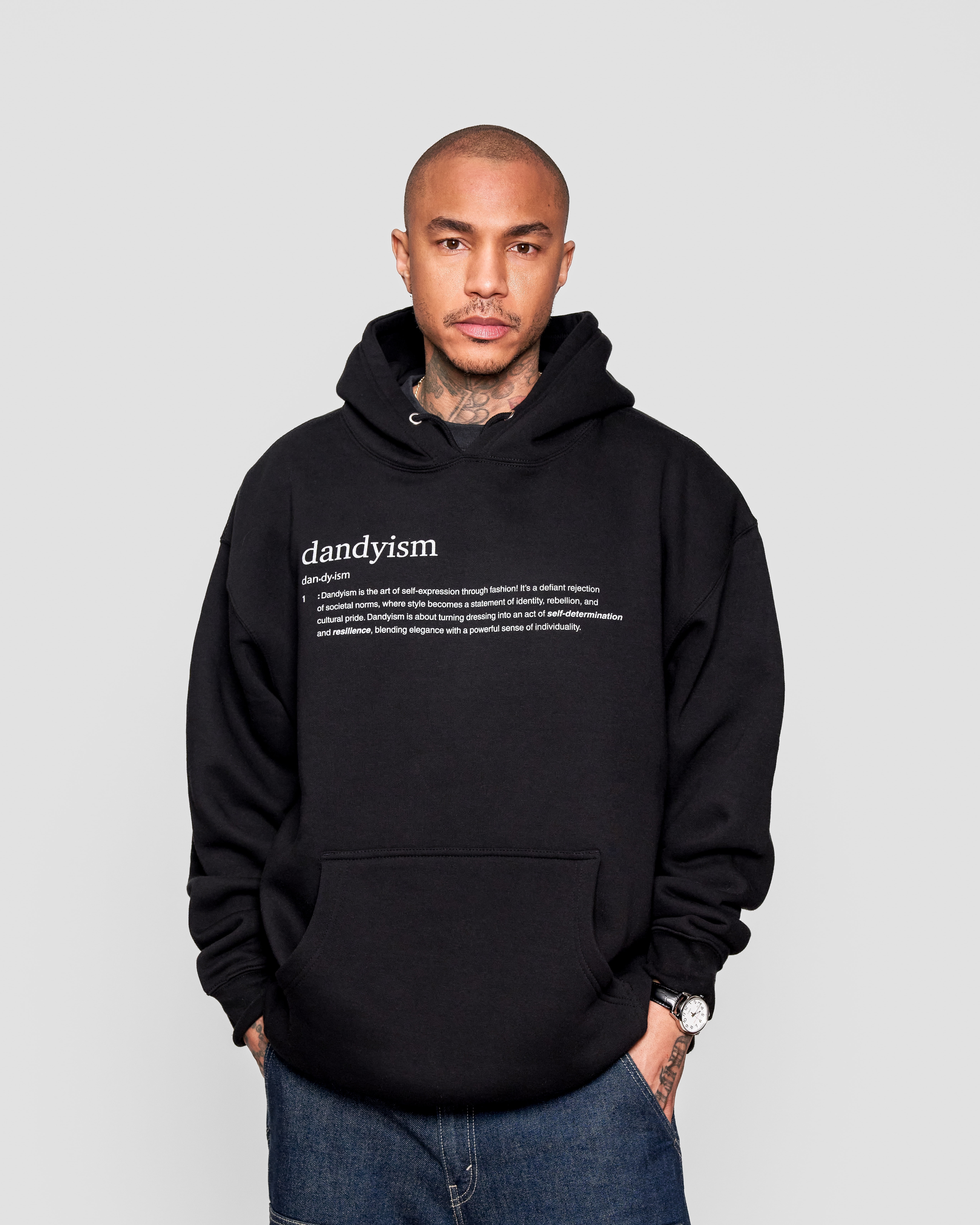 ソンフン　フーディー　チャコール　サイズX L Artist-Made Modern-Dandy-Definition-Hoodie