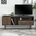 thumbnail image 1 of Modern Dark Walnut TV Stand for TVs up to 70" by Walker Edison, 1 of 14