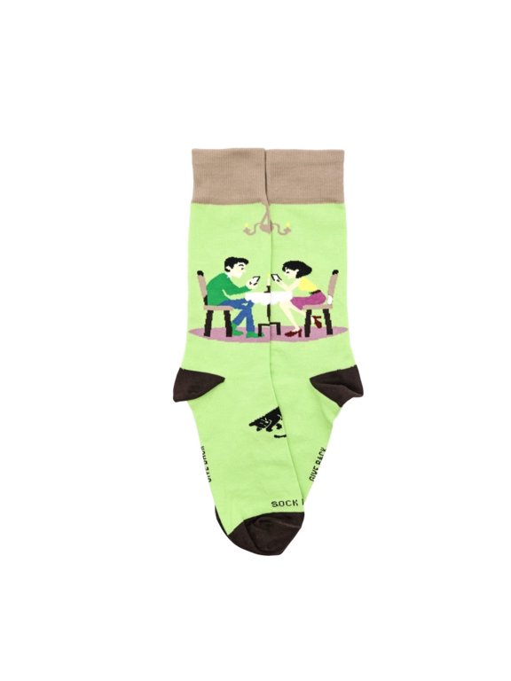 Modern Date - Texting While Eating Socks - Sock Panda