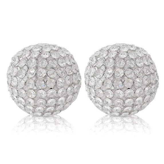 Modern Day Accents 3479 5 in. Facetas Cristal Sphere - Set of 2