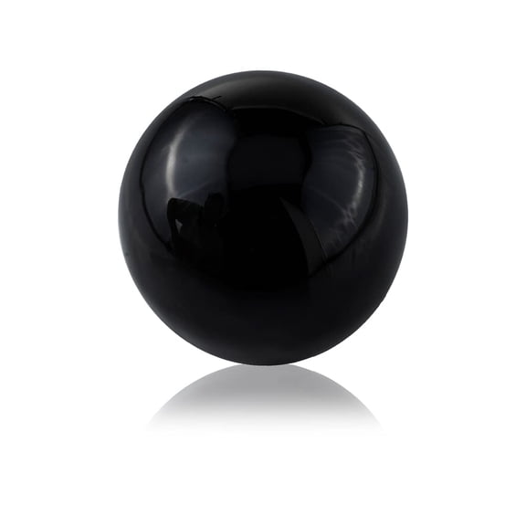 Modern Day Accents Black 3" D Bola Negra Sphere, Aluminum, Modern, Filler, Tabletop, Bowl, Round, Balls, 3" x 3" x 3"