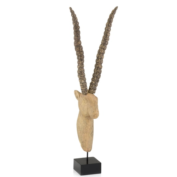 modern day accents carnero wood ram on stand