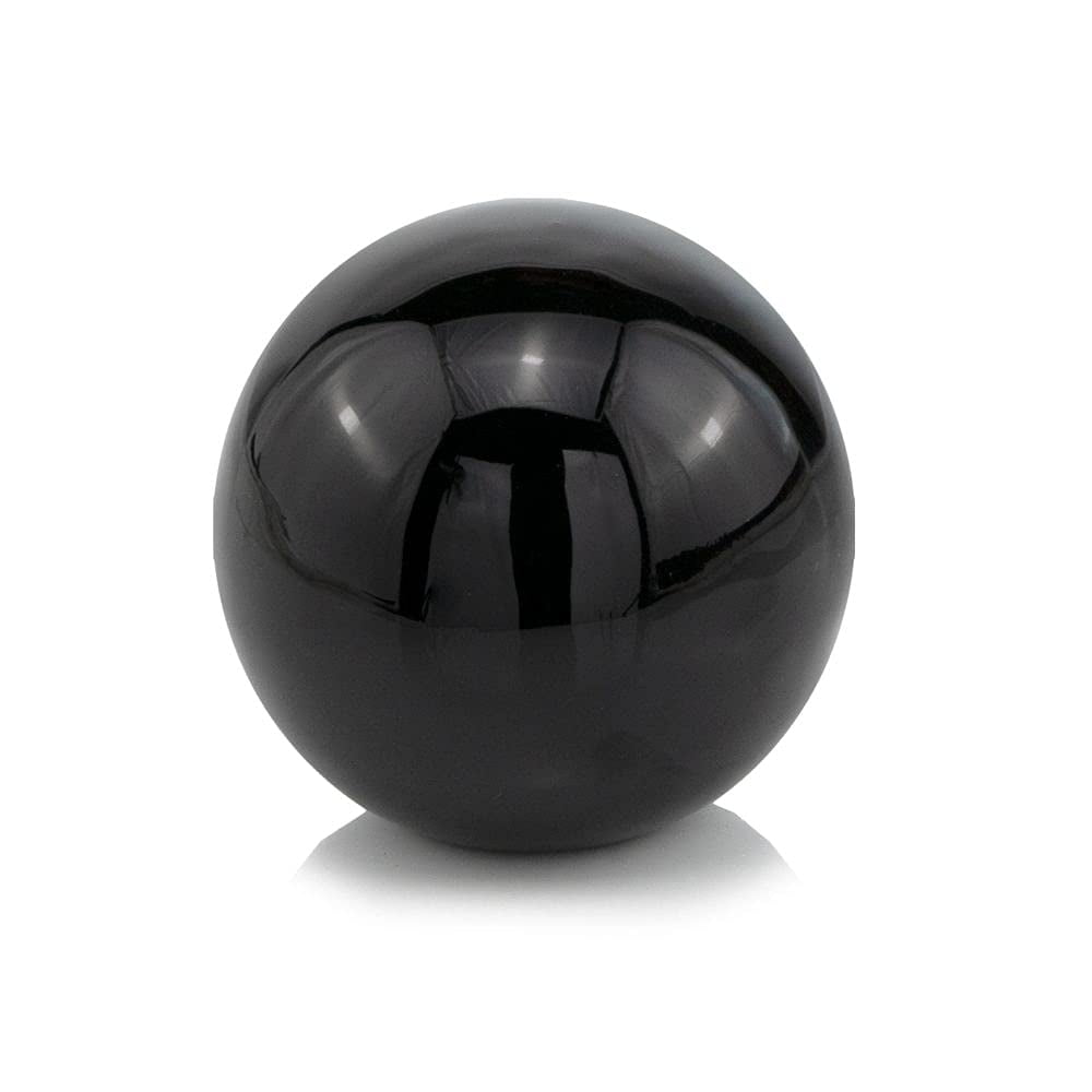 Enameled Black Aluminum 4" Modern Decor Sphere