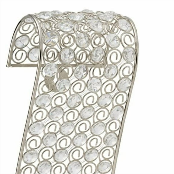 Modern Day Accents Voluta Cristal Scroll Wall Sconce, Silver (5716)